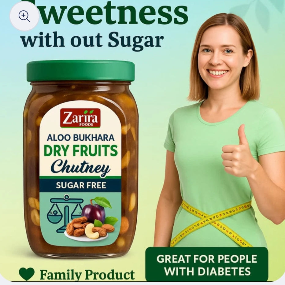 Dry Fruits Aloo Bukhara Chutney 500g (Diet Friendly)